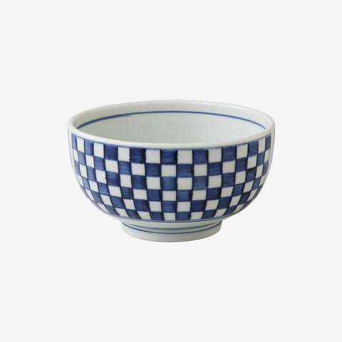 SAIKAI checkered pattern large bowl - Thumbnail 2
